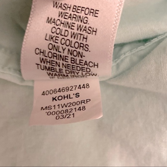 ❗️SOLD ❗️Men’s Sonoma Mint Surfer Casual Short Sleeve Button Down Shirt - Picture 7 of 8